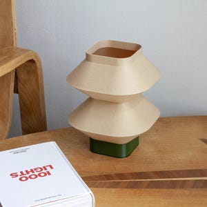 Reading Light Wooden Construction Ambient Lighting Solution Bedside Table Lamp Oak Wood Material Biodegradable Design Eco Friendly Home Decor Modern Aesthetic Appeal Functional Light Source Perfect Bedroom Accessory Desk Lamp Design Studio