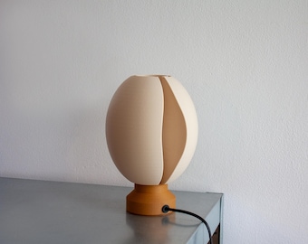 Koffieboonnachtlamp: crèmewit, minimalistisch kunstdecor