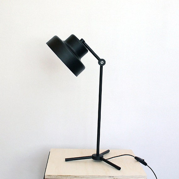 black reading lamp