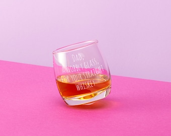 Personalised Your Own Message Rocking Whiskey Tumbler
