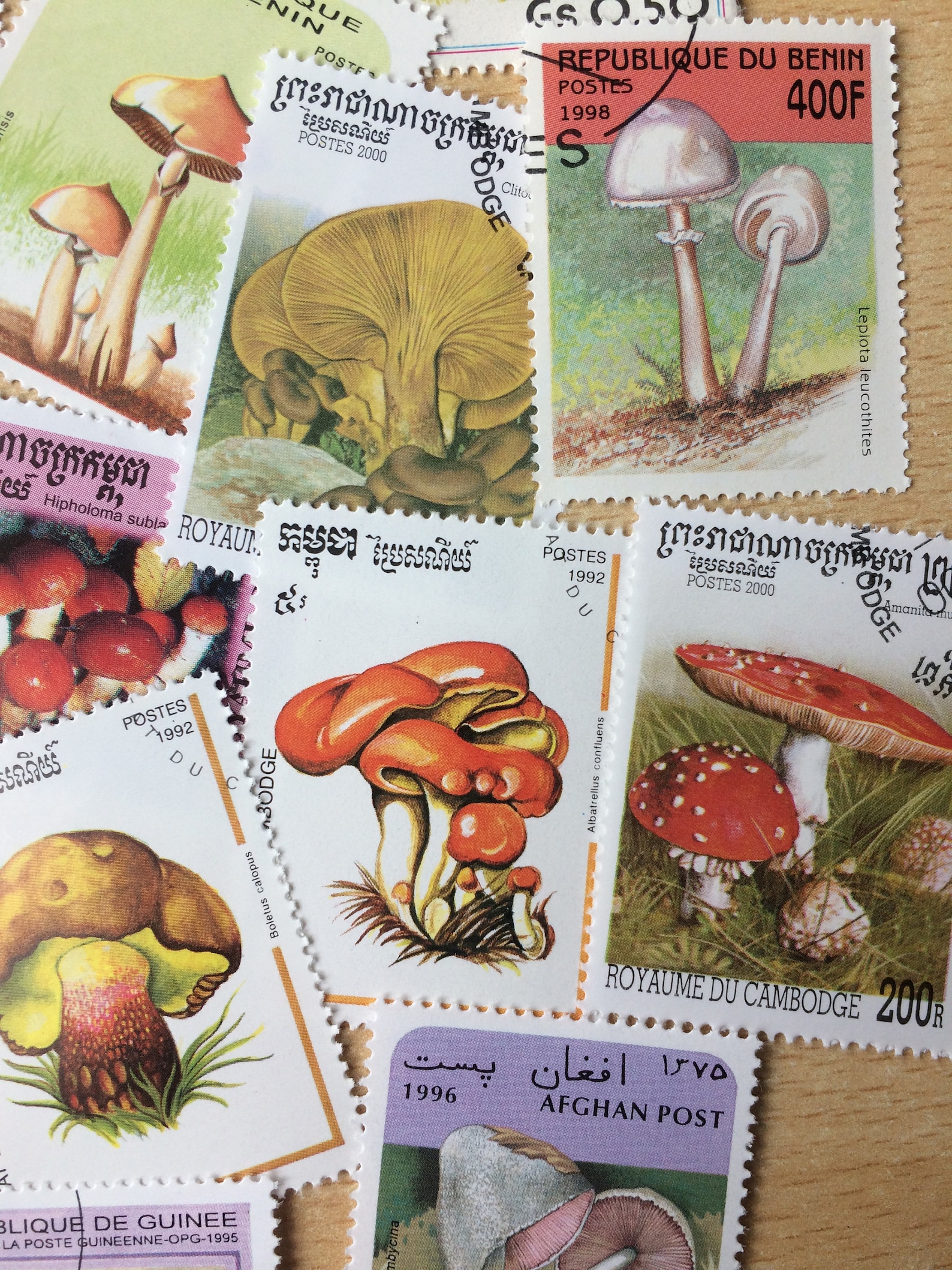 Mushroom Postage Stamps Worldwide Used for Junk Journals - Etsy UK