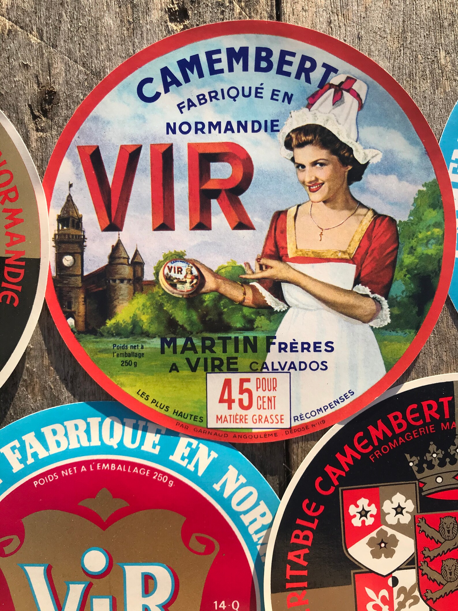 Vintage Antique Cheese Labels Pack de 4 papel Ephemera Etsy España
