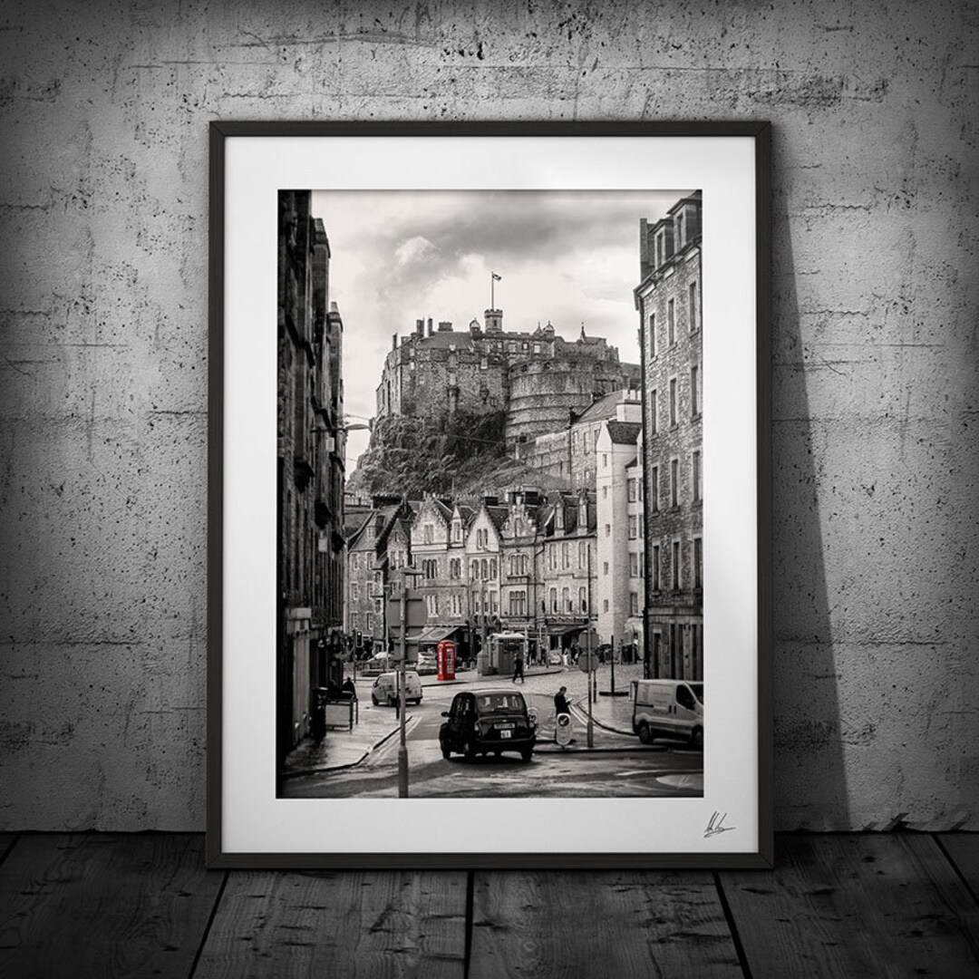 Edinburgh Print, Edinburgh Castle Print, Scotland Gifts, Travel Art