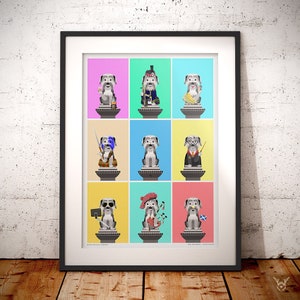 Greyfriars Bobby - Edinburgh Print - Greyfriars Bobby Print - Edinburgh Art - Scotland Art - Edinburgh Art print - Dog Art Print -Dog Statue