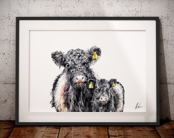 Belted Galloway Magnifying Reading Glass Desktop Office Cow Farming Gift Present Belted Galloway Magnifying Reading Glass Desktop Office Cow Farming Gift Present