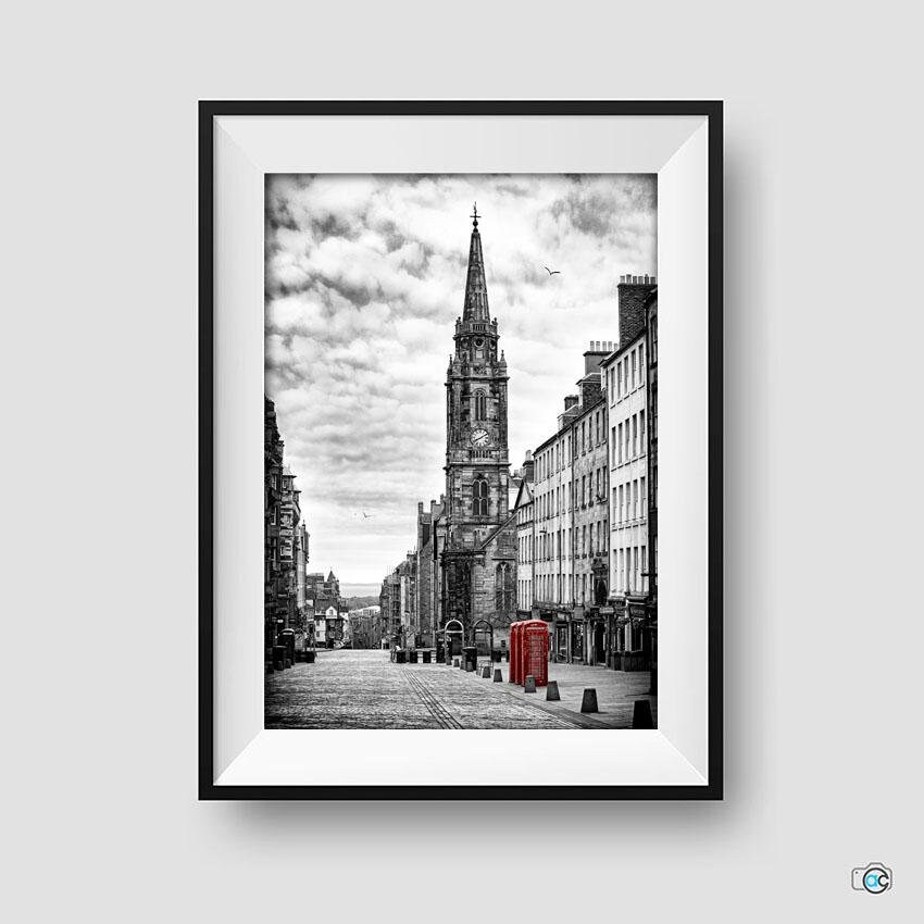 Edinburgh Black and White Photograph Edinburgh Art Print Etsy