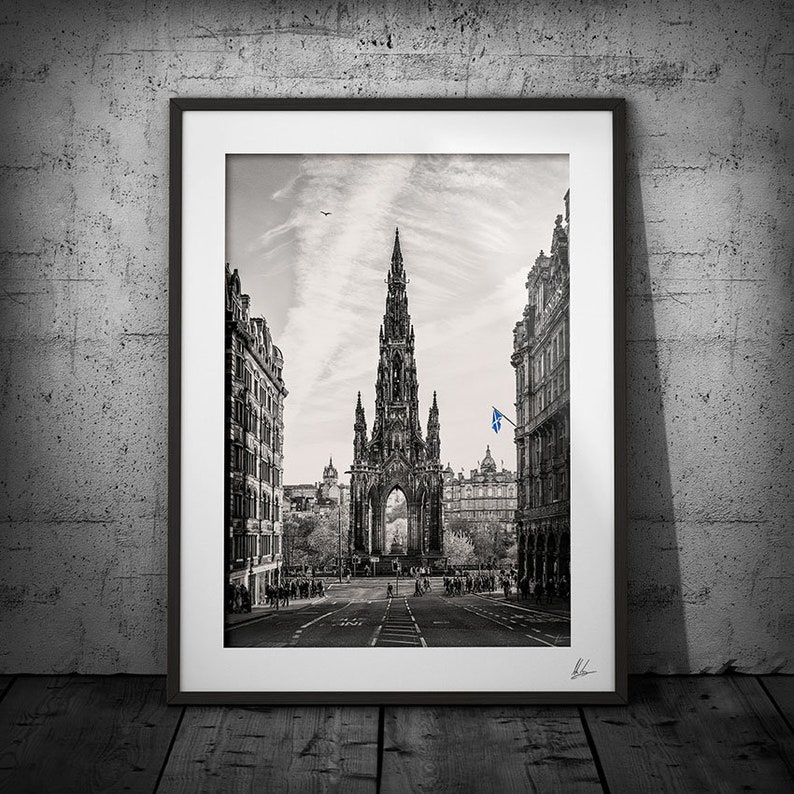 Edinburgh Black White Photography Edinburgh Print Scotland Etsy UK