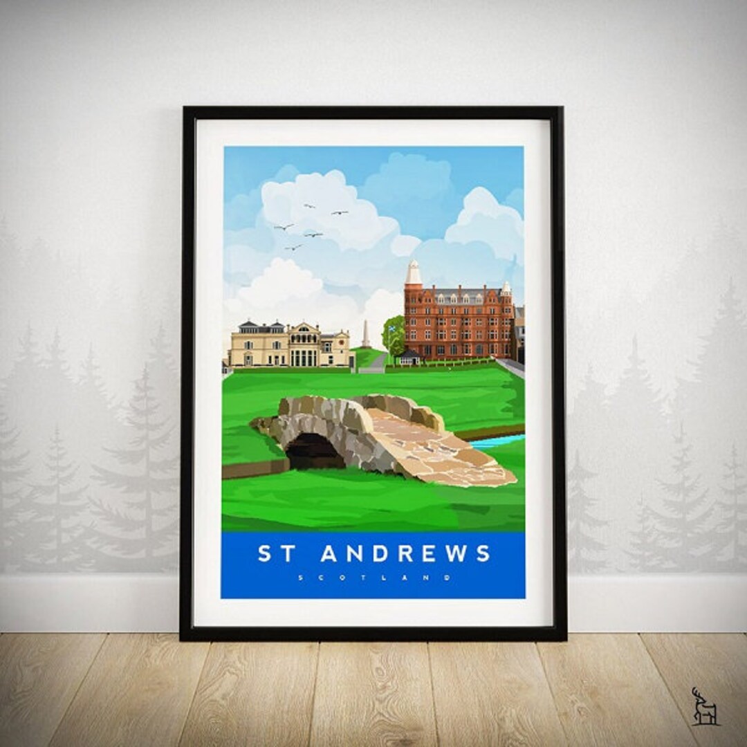St. Andrews Caddie 絵画 His Artwork - St. Andrews Caddie (oil)