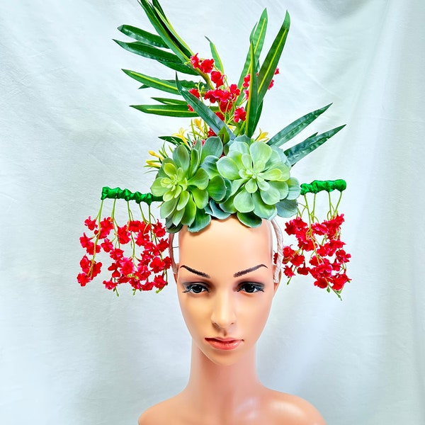 hawaiian floral headpiece