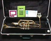 A Bundy by Selmer Bb Cornet in it 39 s Original Case Ready to Play with Extras as-is 2 T