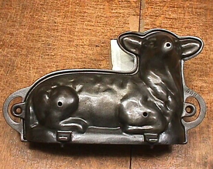 Vintage Griswold Cast Iron Lamb Cake Mold 866865 Cleaned,seasoned, and