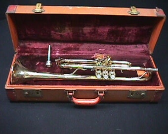 A Bach Model TR 300 Bb Trumpet in a Hard Case & Ready to Play   12 T