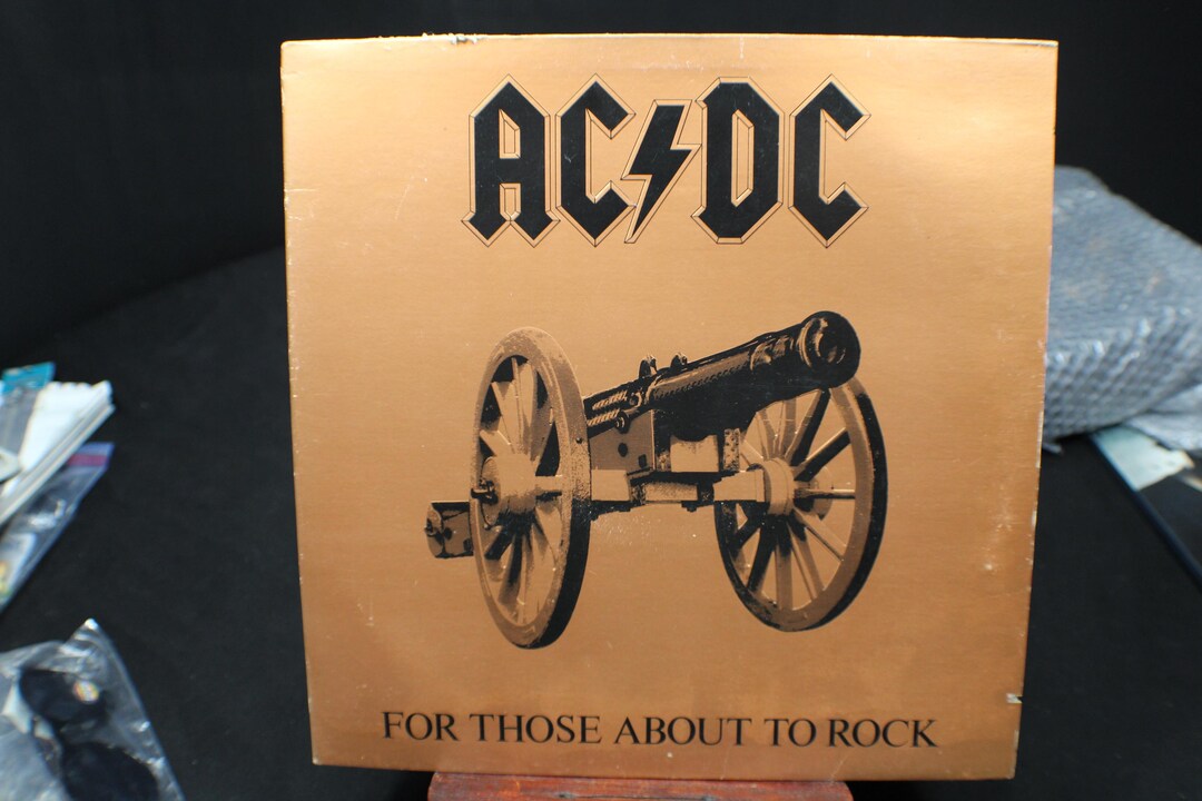 A Vintage 1981 AC DC Record Album Titled for Those About to Rock Real ...