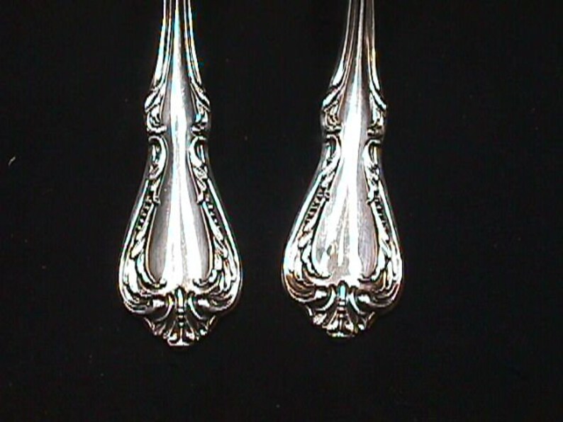 A W.M /& a Large Meat Fork Ready to Use Rogers Silver Overlaid Oneida Ltd Chalice Harmony Pattern Large Serving Spoon