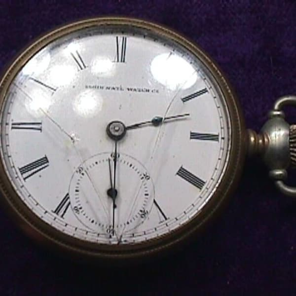 An Antique 1880  Elgin National Watch Co.18 Size 7 Jewels  Lever Set Pocket Watch   # 8
