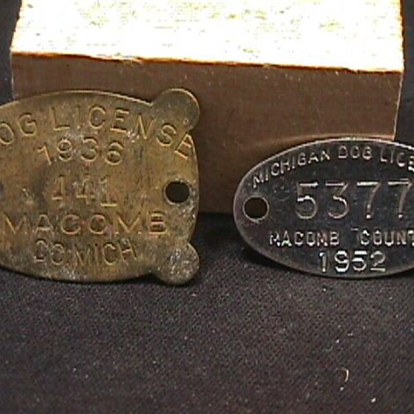 Michigan Dog Tag Etsy