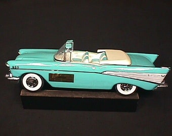 A Vintage 1957 Chevrolet Belair Convertible Empty Jim Beam Bottle in Great Original Condition