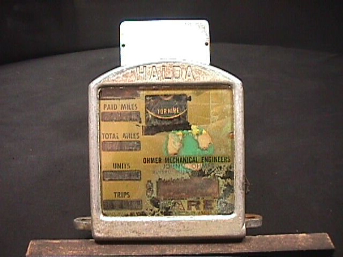 A Vintage Halda Working Taxi Meter from Beverly Hills Ca. Etsy