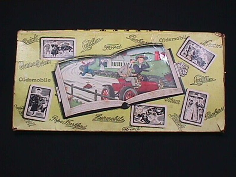 Four Vintage Automobile Related Buffet Trays Still in New Condition in there Original Box