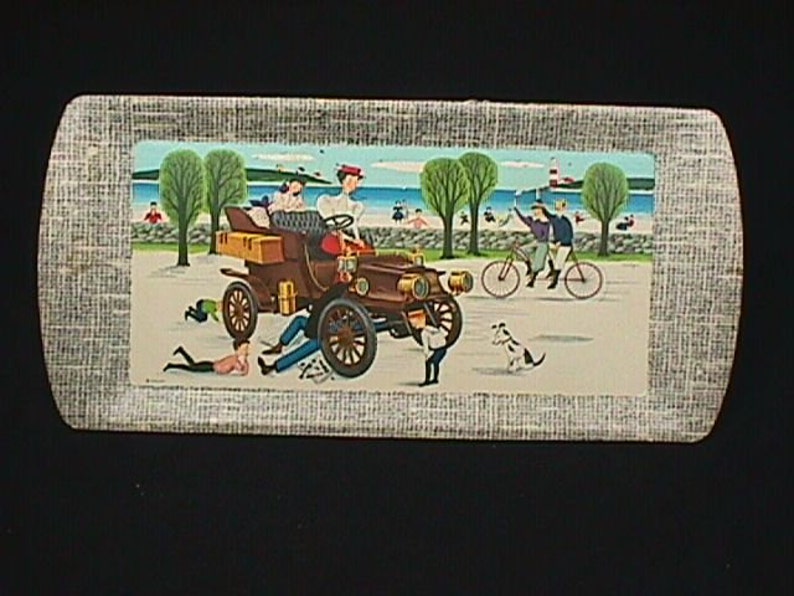Four Vintage Automobile Related Buffet Trays Still in New Condition in there Original Box