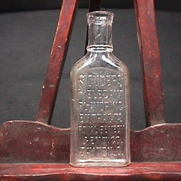 Antique Glass Bottle Etsy