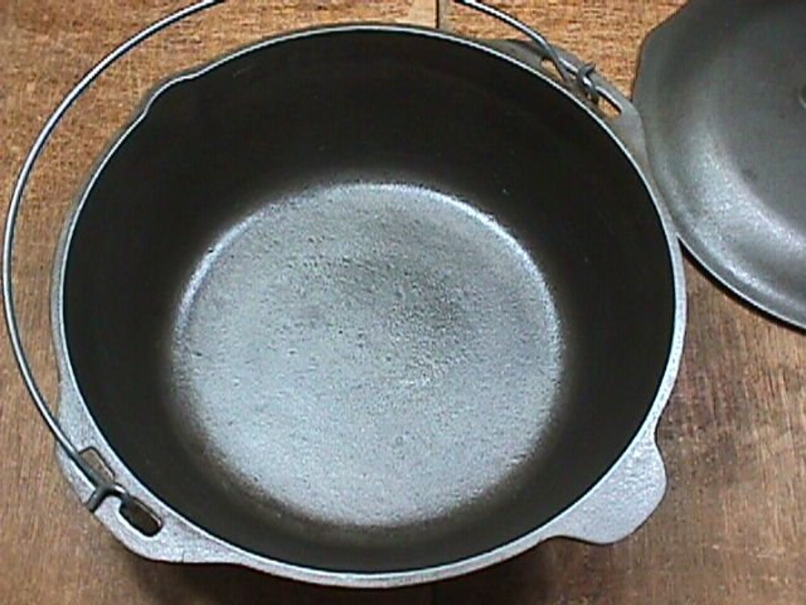 Vintage Cast Iron Marked 10 DO Made in U.S.A. D Dutch Over Etsy