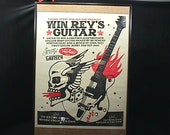 A Vintage Gretsch Guitar Poster Titled Win Rey 39 s by a Sailor Jerry