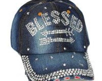 blinged out baseball caps