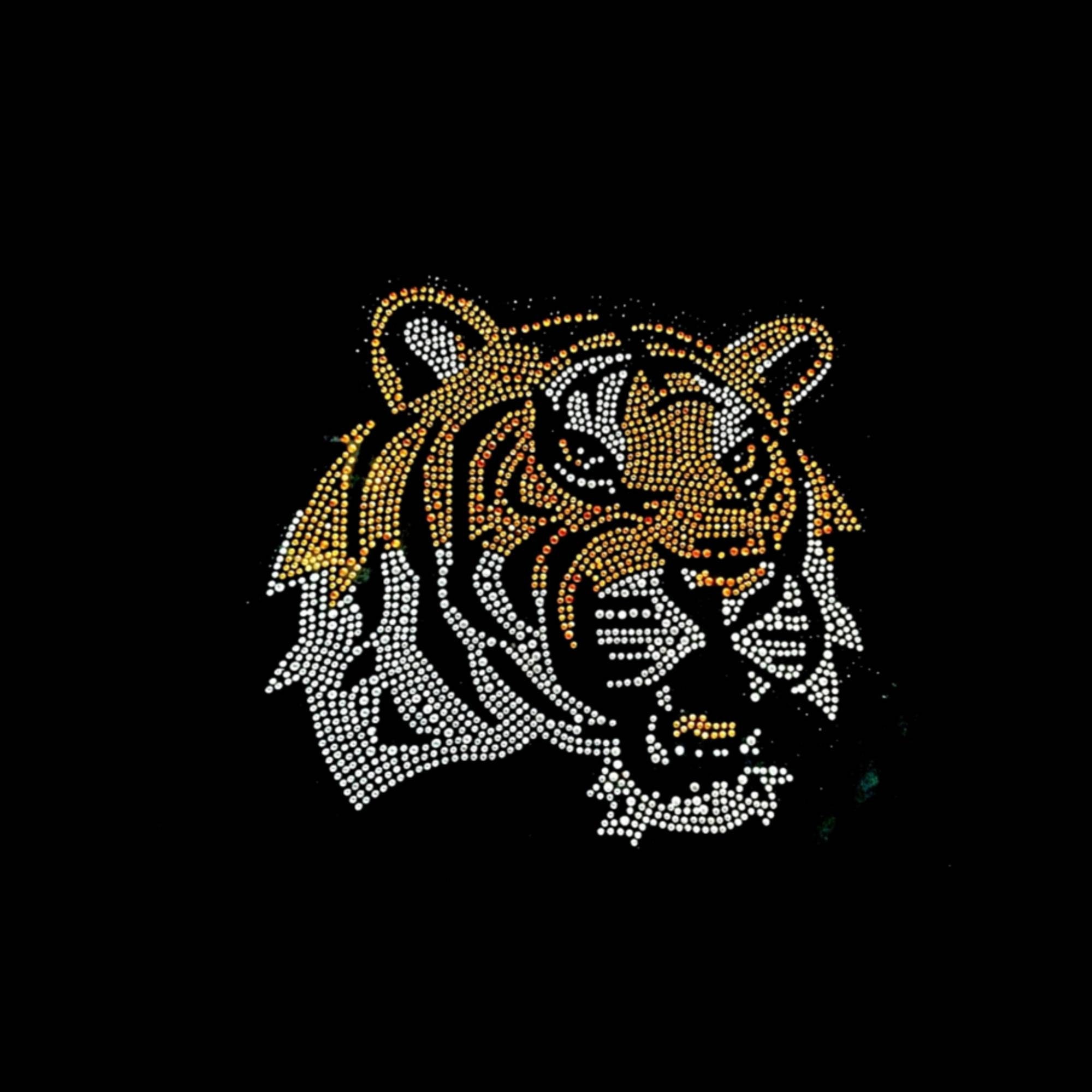Louisiana Auburn Stilletto Diva Tiger Rhinestone Tiger T-Shirt Football Bling Tigers Helmet