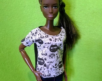 Barbie Fashionistas #97 Kitten Kitty Cat Dress Brunette Doll - SEALED! -  Etsy