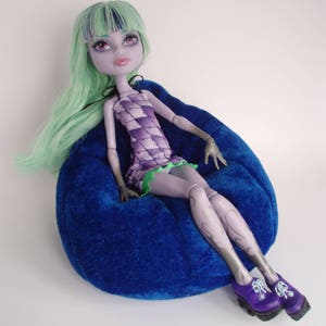 Dollhouse furniture - bean bag, soft chair, armchair 1/6 scale doll&#39;s miniature. Dollhouse accessories. Fit for 12 inch dolls. Custom color.