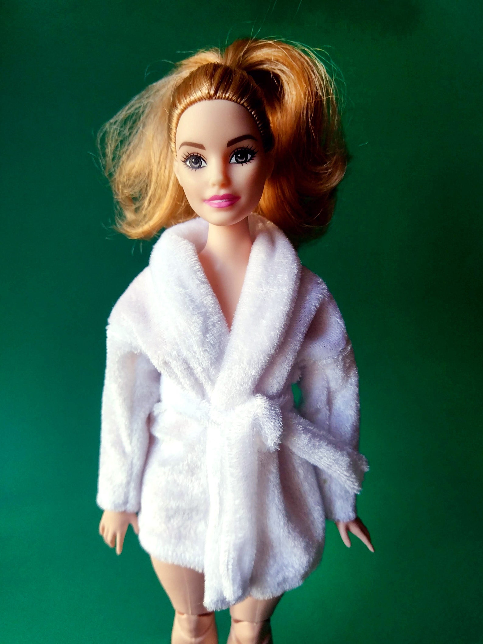 Doll Clothing Bathrobe Morning Gown Robe Curvy Barbie Clothes Etsy