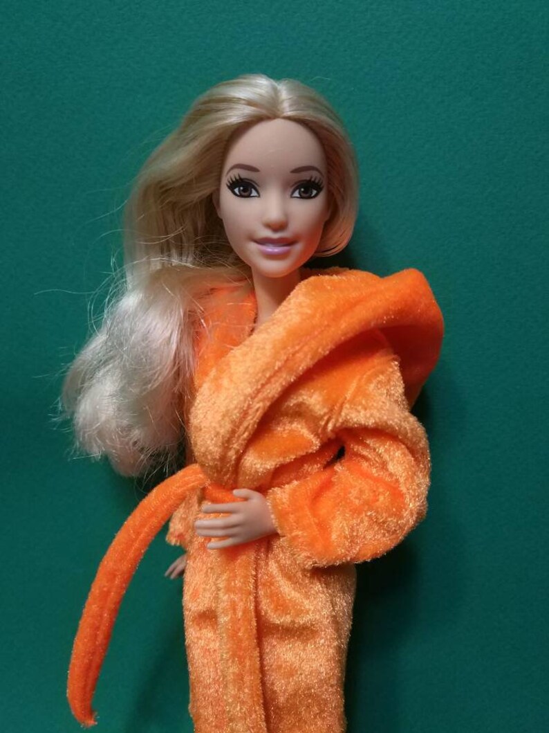 Doll clothing bathrobe morning gown robe curvy Barbie clothes Etsy