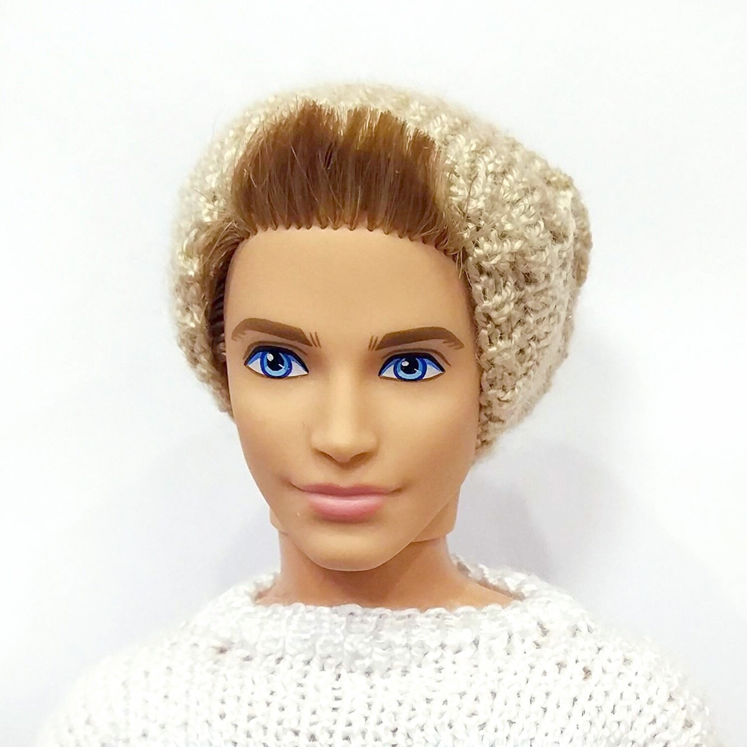 Doll clothes knitted hat Ken barbie boy male beanie seamed cap Etsy