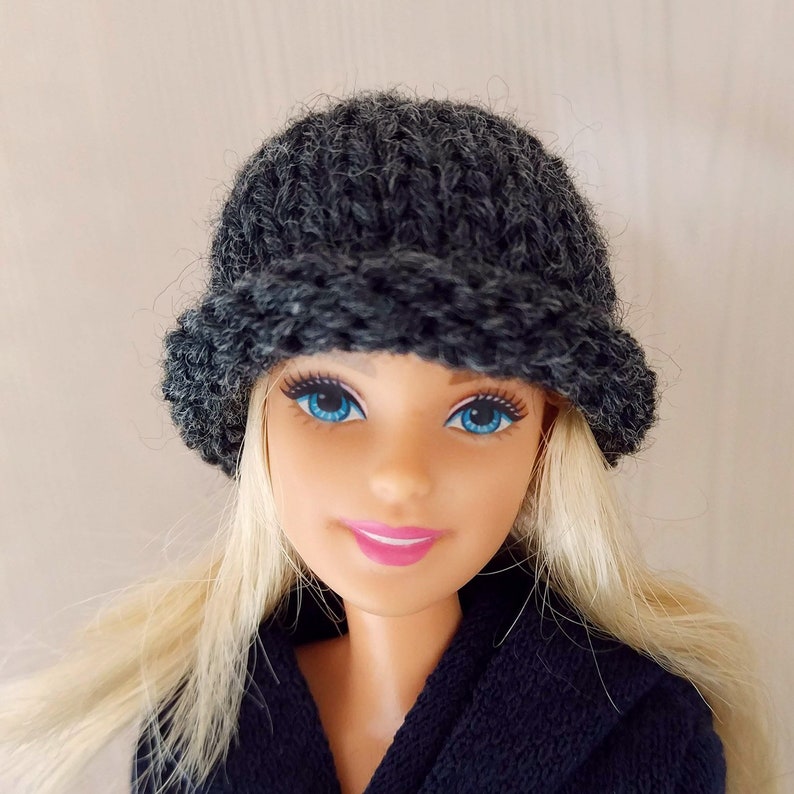 Doll clothing hat Barbie winter warm knit cap WWE accessories | Etsy