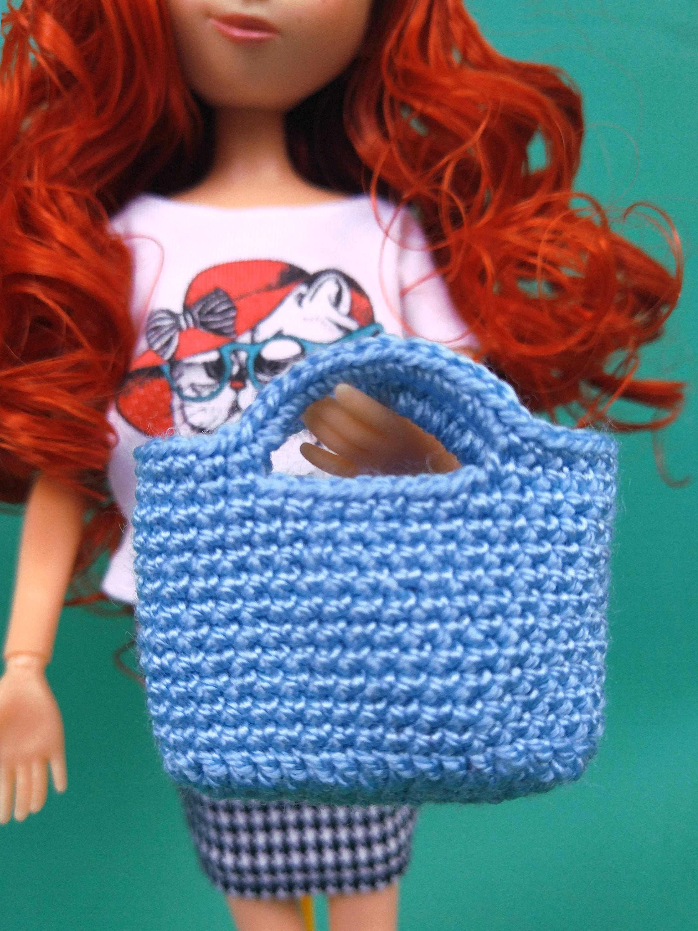 Doll Clothing Bag Accessories Crochet Summer Handbag Curvy | Etsy Ireland