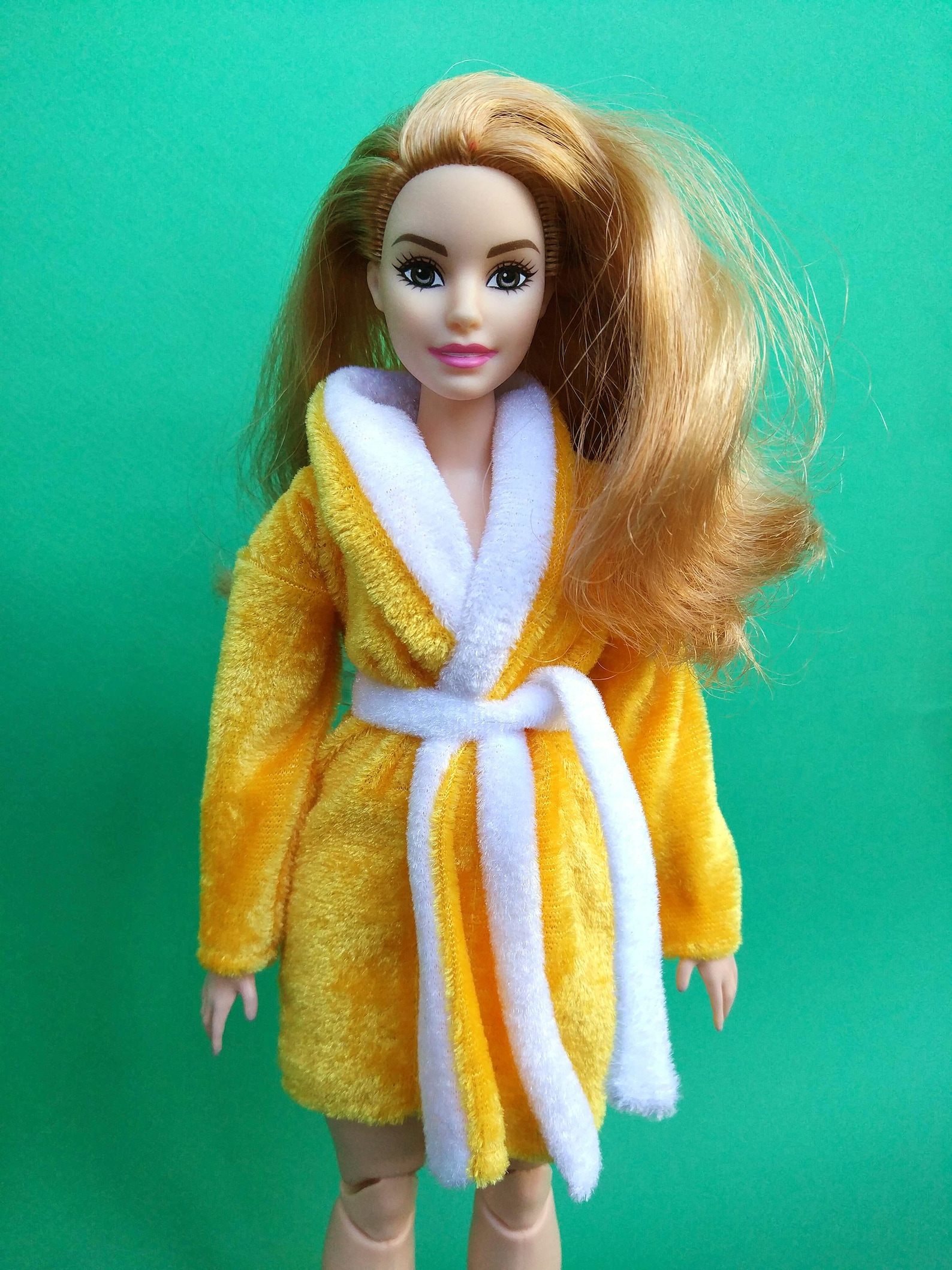 Doll Clothing Bathrobe Morning Gown Robe Curvy Barbie Clothes Etsy