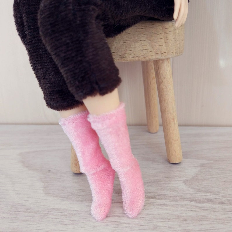 Barbie doll clothes fluffy socks warm legwear home shoes | Etsy