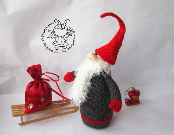 Amigurumi Santa Santa Toy Knitting Pattern Knitted Round New Year Christmas Pattern Diy Knitted Toy Santa Knitted Toy Soft Santa