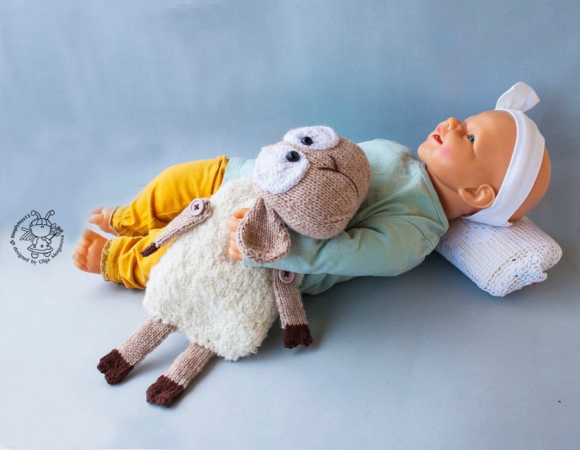 Toy for Sleep. Baalamb for Small Babies. Amigurumi Lamb. Etsy