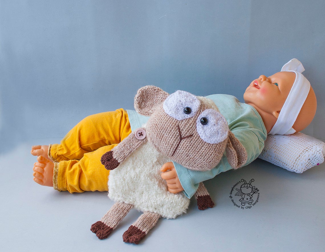 Toy for Sleep. Baalamb for Small Babies. Amigurumi Lamb. Etsy