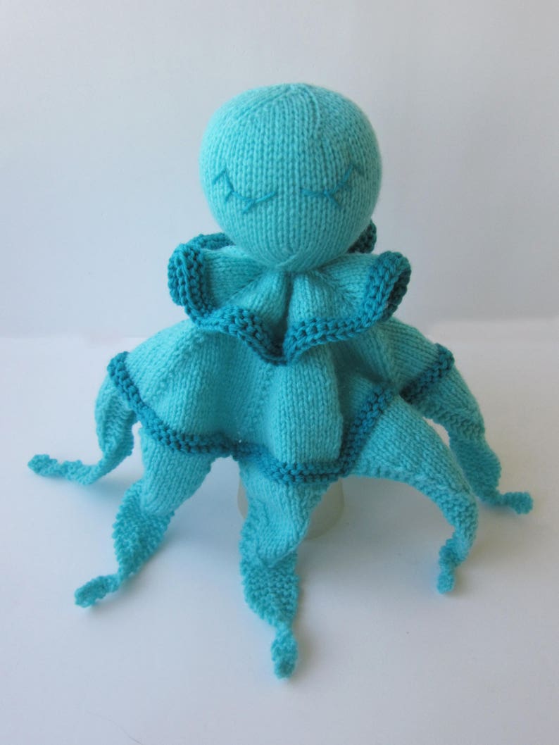 Octopus Toy Baby Lace Blanket. Amigurumi Octopus. PDF instant download. Knitting pattern Knitted round. PDF cute comforter octopus pattern image 9