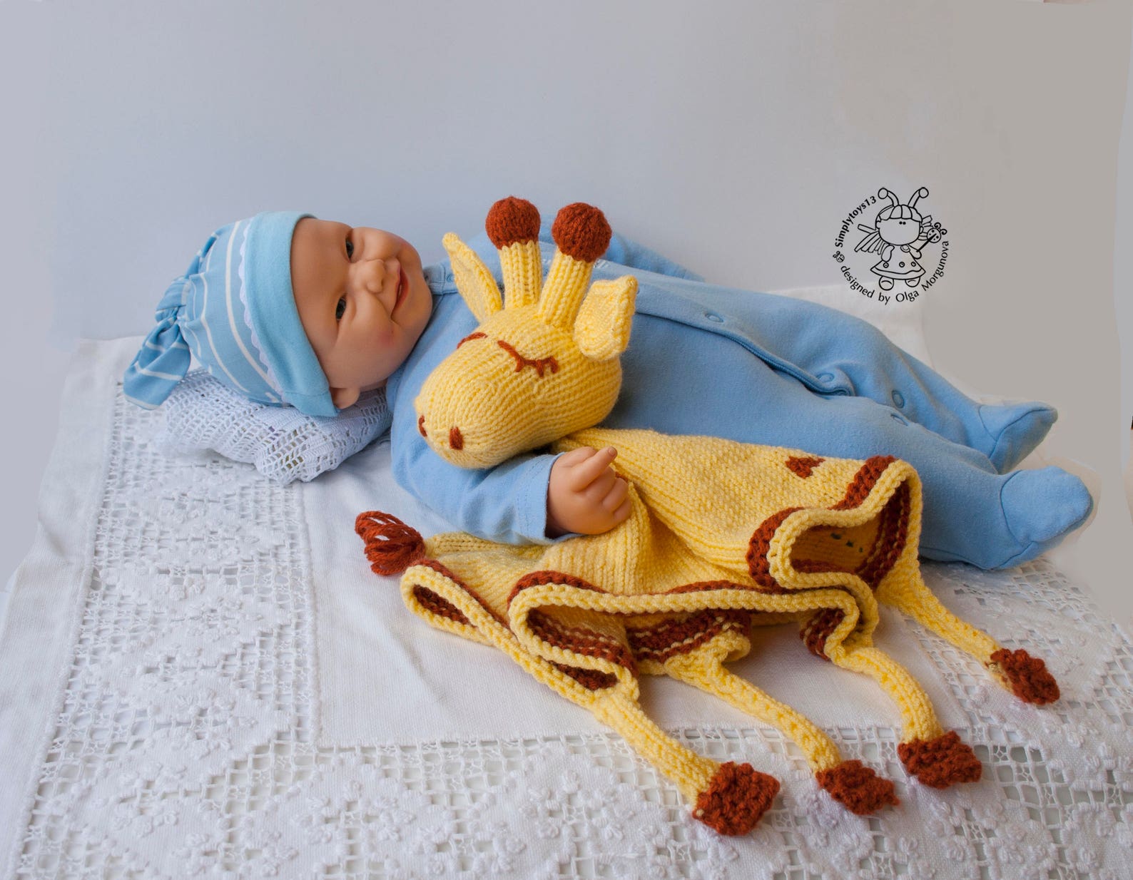 Giraffe Toy Baby Blanket. Amigurumi Giraffe. Knitting Baby Etsy