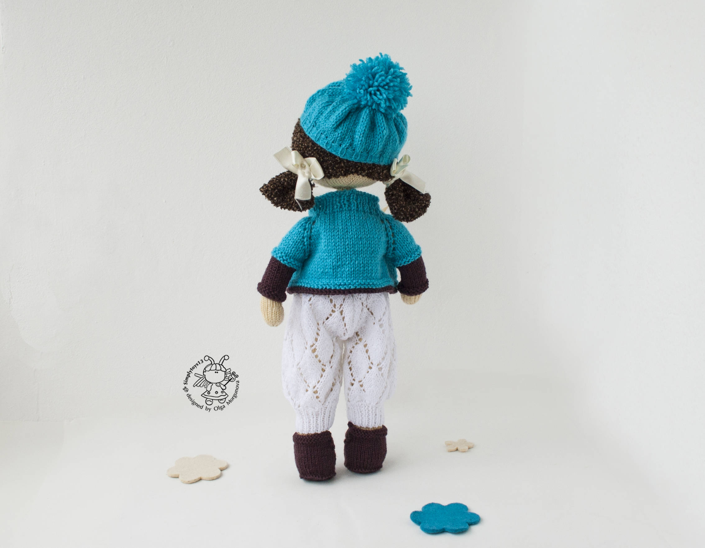 Knitted Flat Annabel Doll PDF Instant Download Knitting Etsy