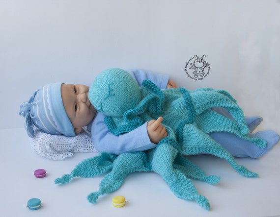 Octopus Toy Baby Lace Blanket. Amigurumi Octopus. PDF Instant Download. Knitting Pattern Knitted Round. PDF Cute Comforter Octopus Pattern Etsy UK