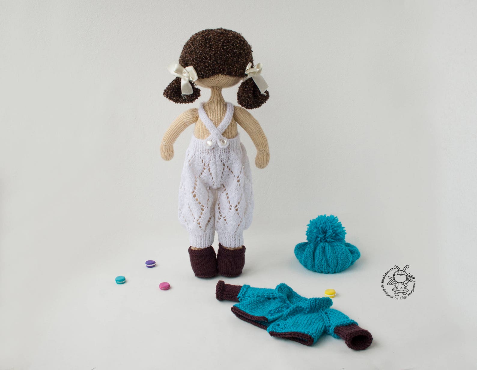 Knitted Flat Annabel Doll PDF Instant Download Knitting Etsy