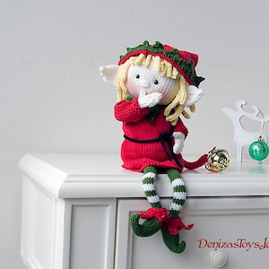 Gebreid rond Elf Doll-patroon: Pixie-serie amigurumi (pdf-patroon)