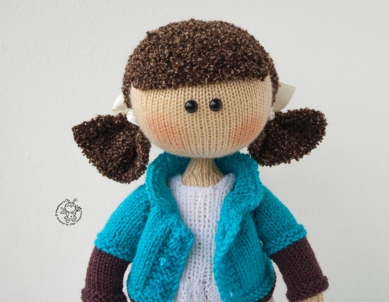 Knitted Flat Annabel Doll PDF Instant Download Knitting Etsy