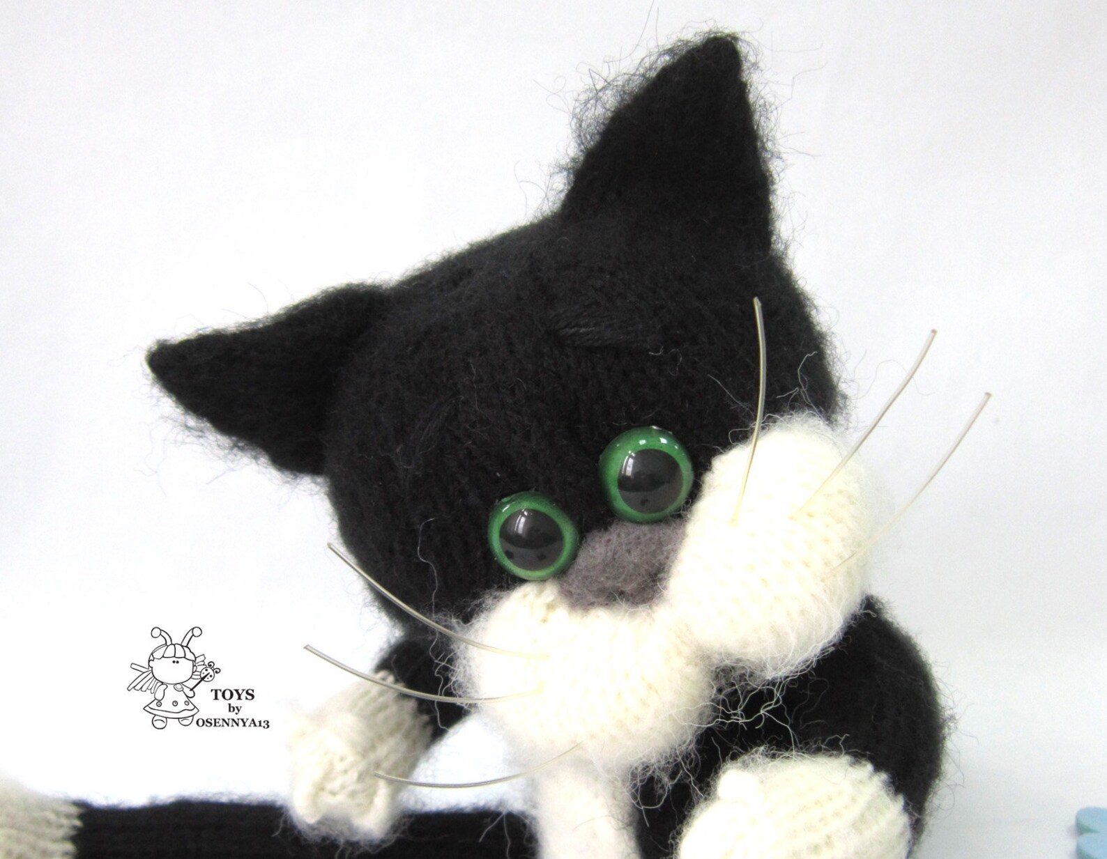 Softie cat toy Amigurumi cat Knitting pattern Knitted round Etsy