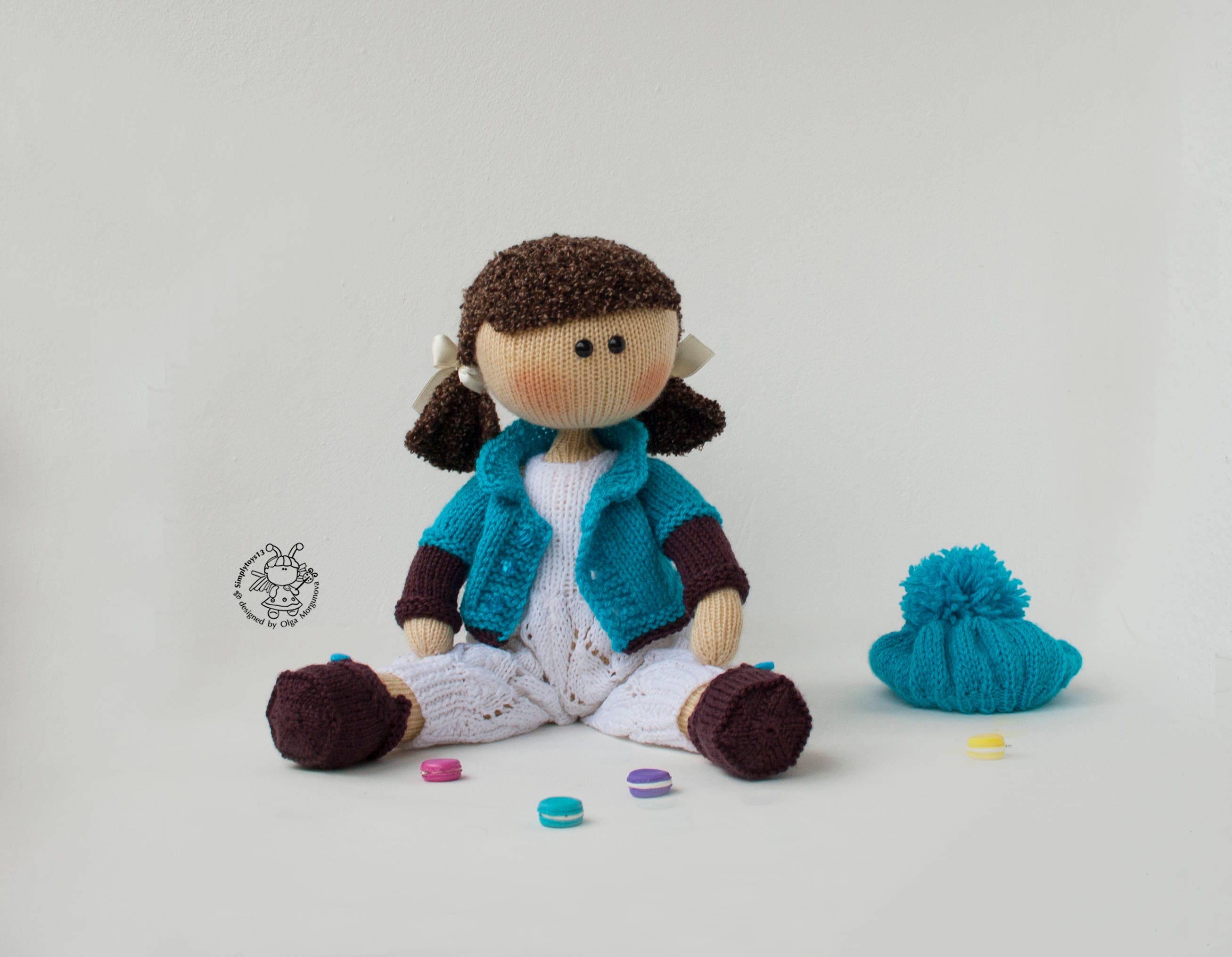 Knitted Flat Annabel Doll PDF Instant Download Knitting Etsy